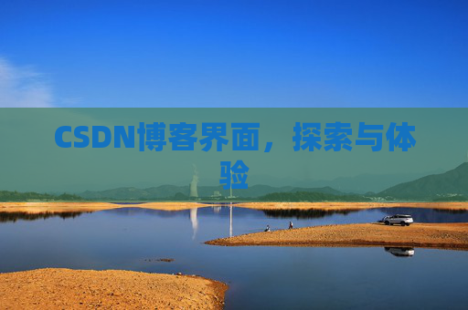 CSDN博客界面，探索与体验